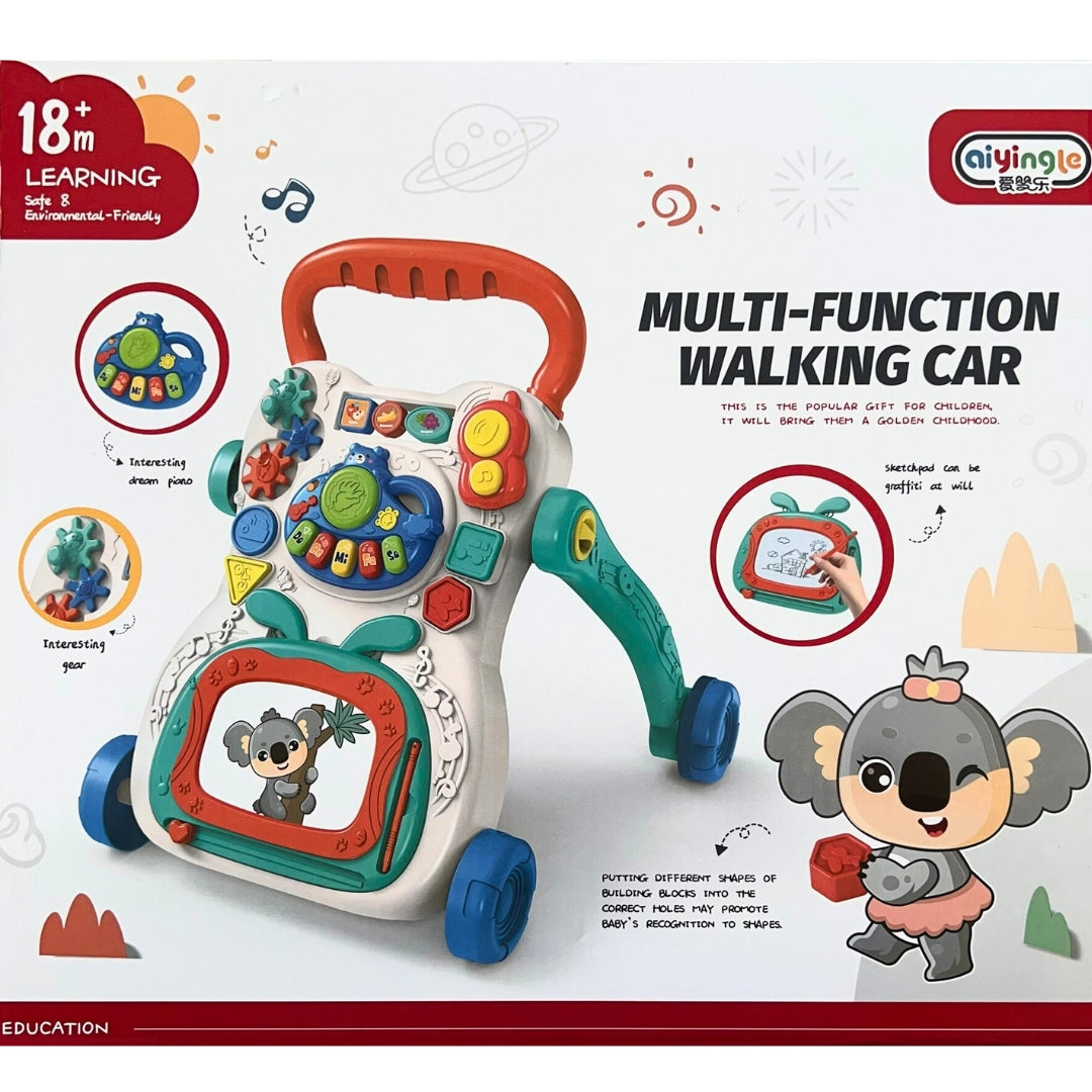 3-in-1 Musical Baby Walker & Activity Center