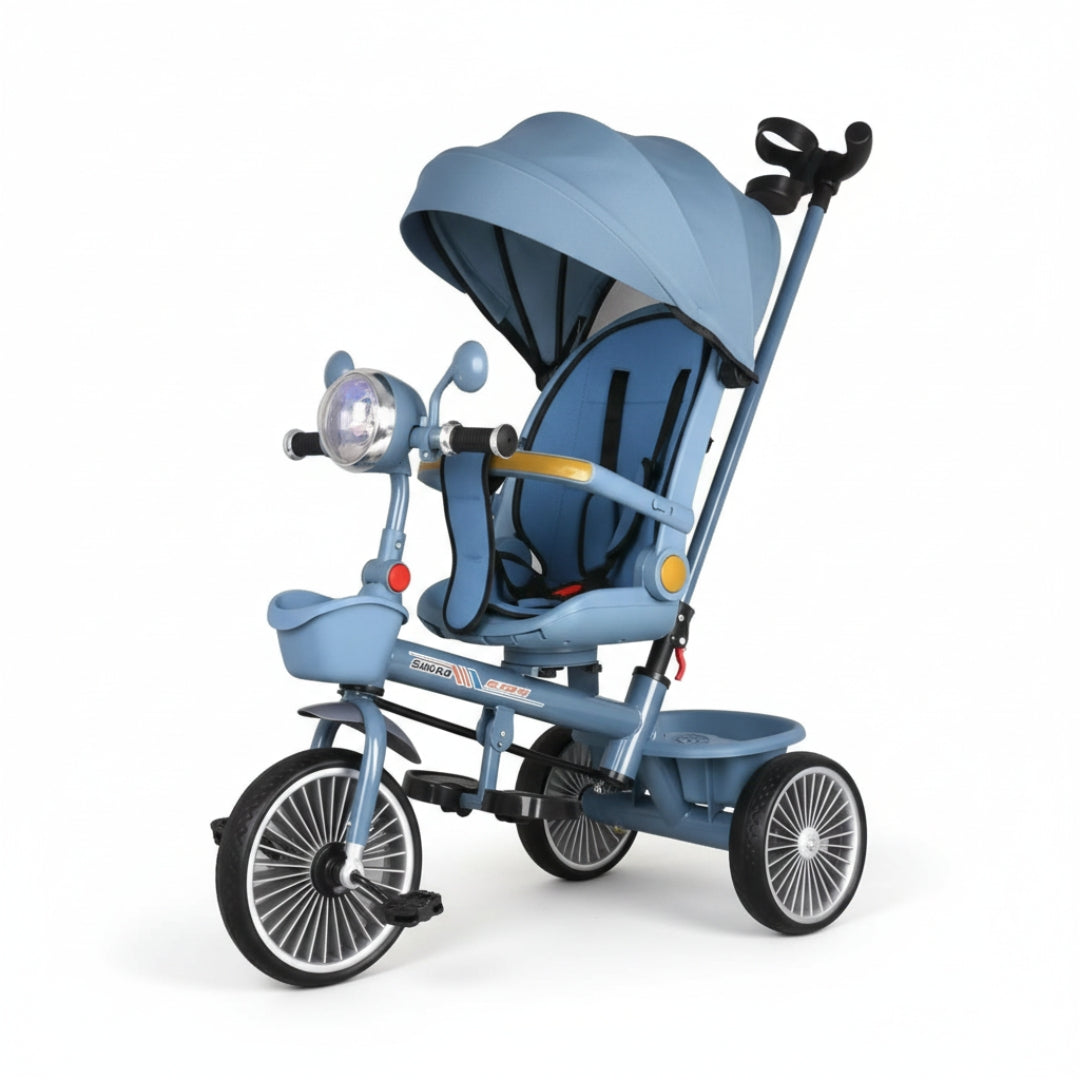 Kids Tricycle With Sun Shade & Push Handle - Model TR10060
