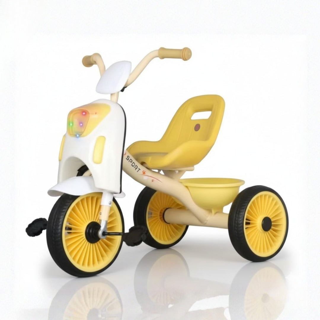 Kids Trike with Storage Basket - Model Arrow M7 - Yellow