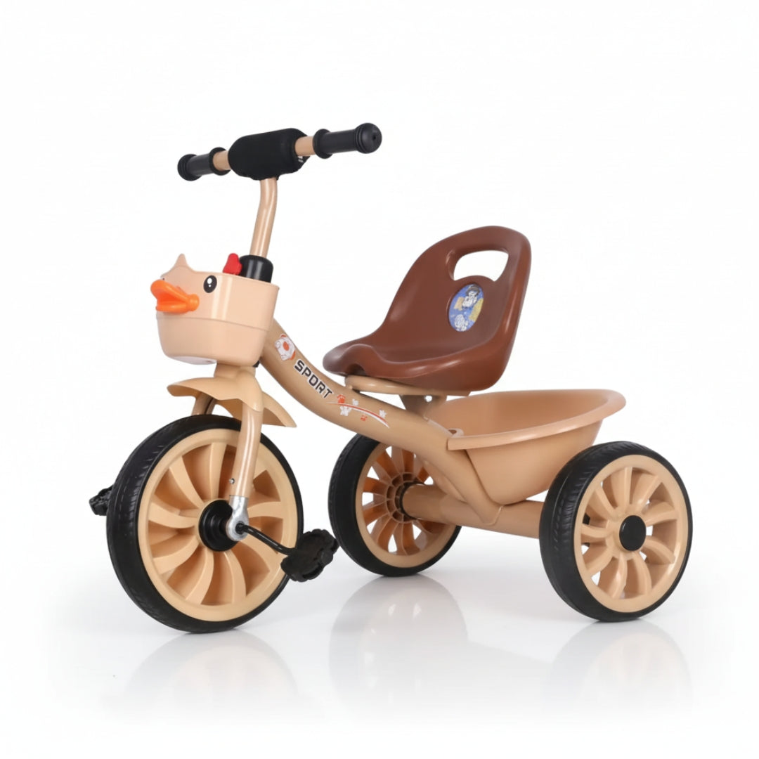 Kids Trike with Storage Basket - Model Arrow 127 - Beige