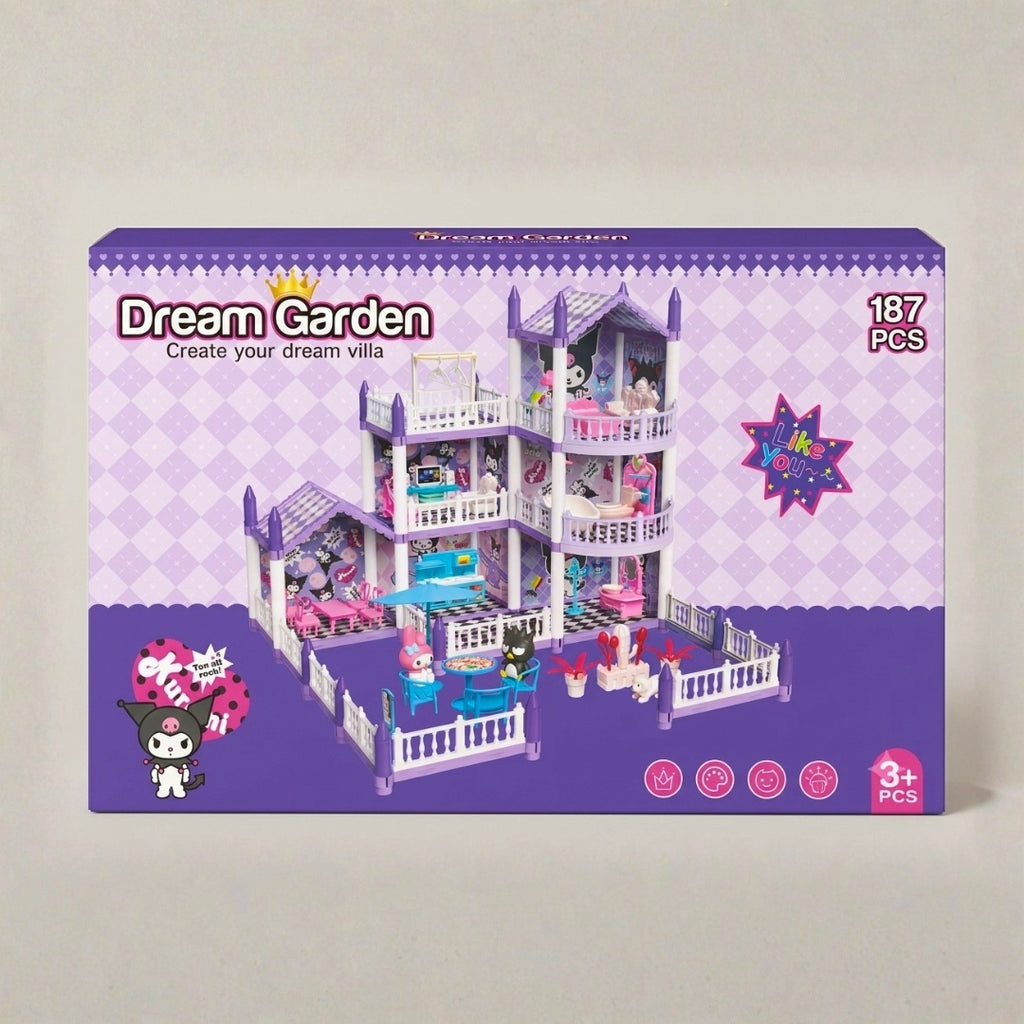 Multi-Level Garden Villa Building Kit Model GJJ-029