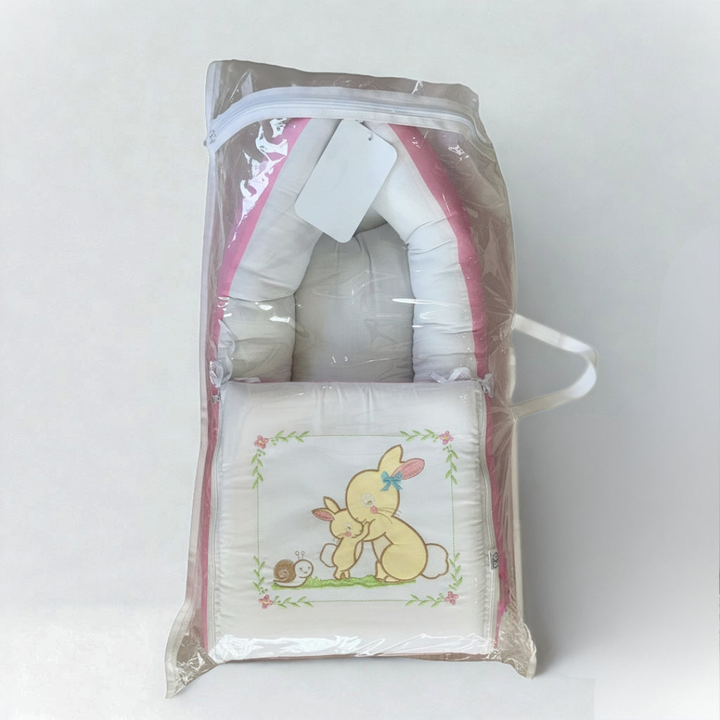 Bunny-Themed Sleeping Bag - Pink