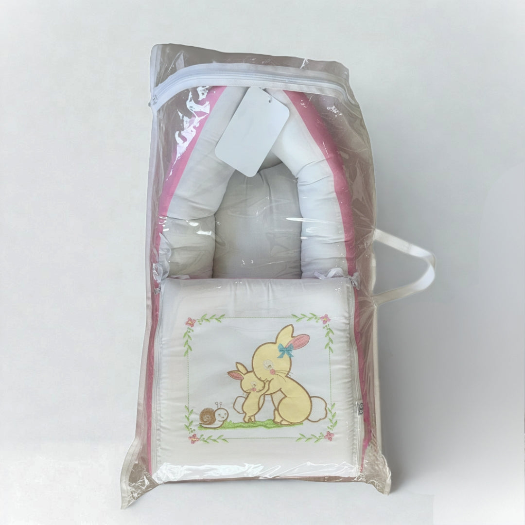 Bunny-Themed Sleeping Bag - Pink
