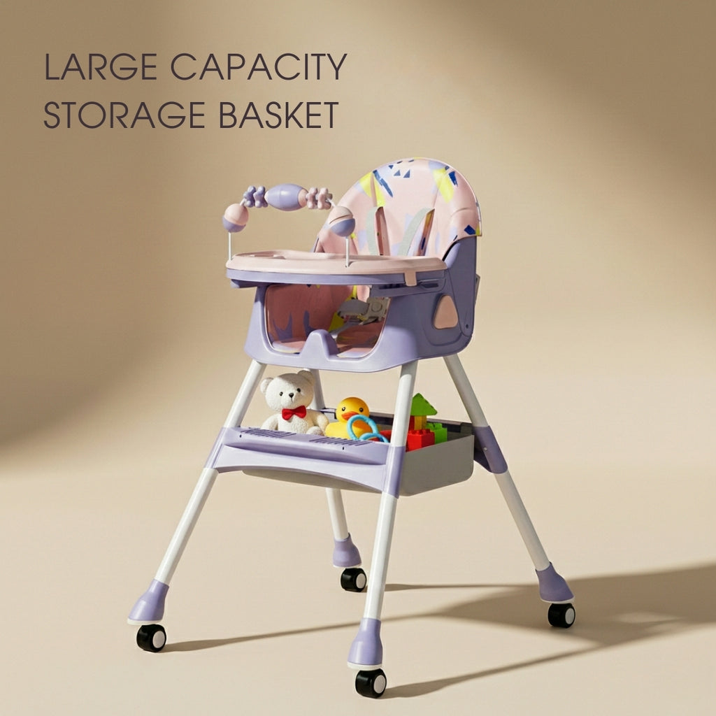 Adjustable Multifunctional Foldable Baby High Chair/Baby Feeding Chair - Model H560