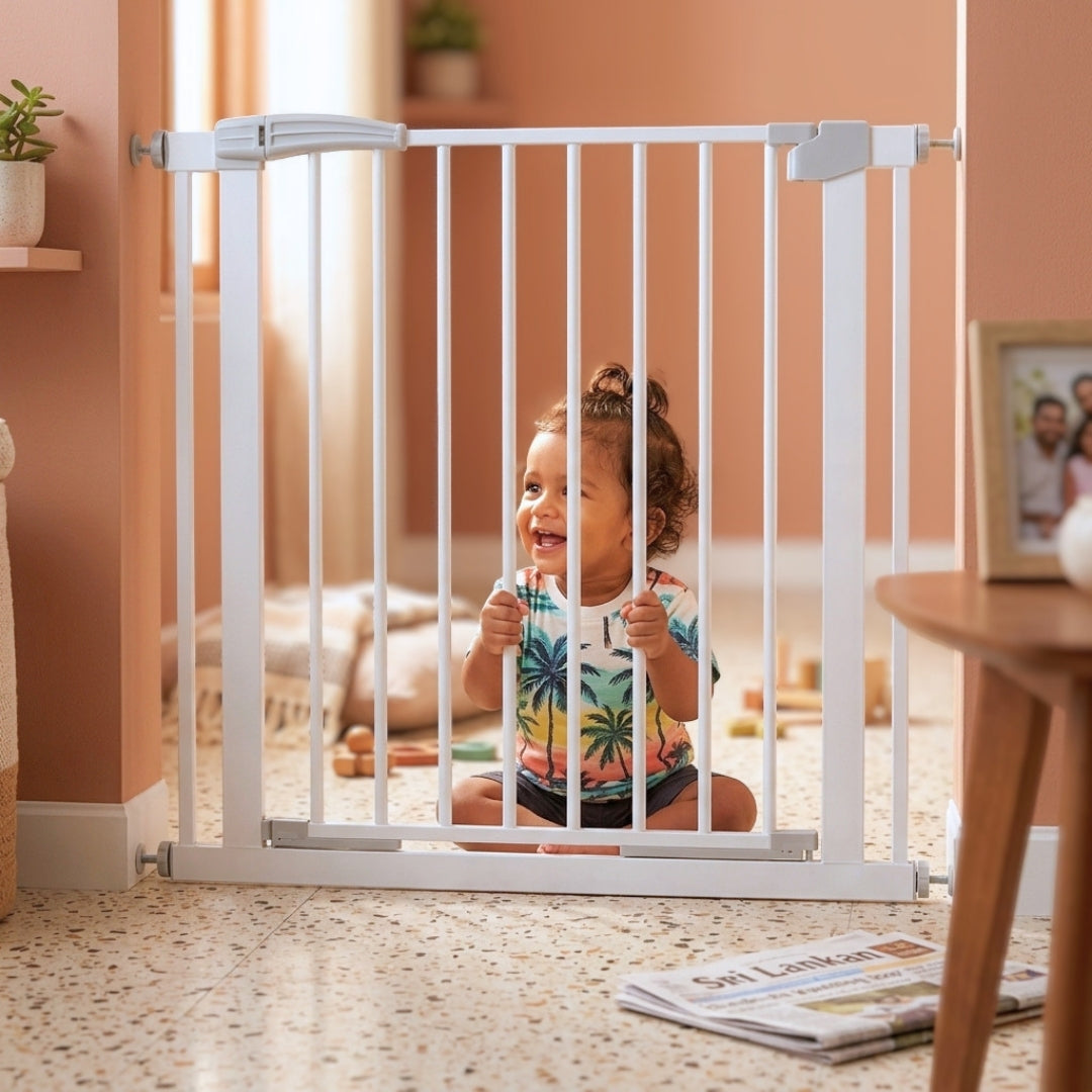 Baby Safety Gate – Adjustable Width, Secure Double Lock (No-Drill) - Model 078
