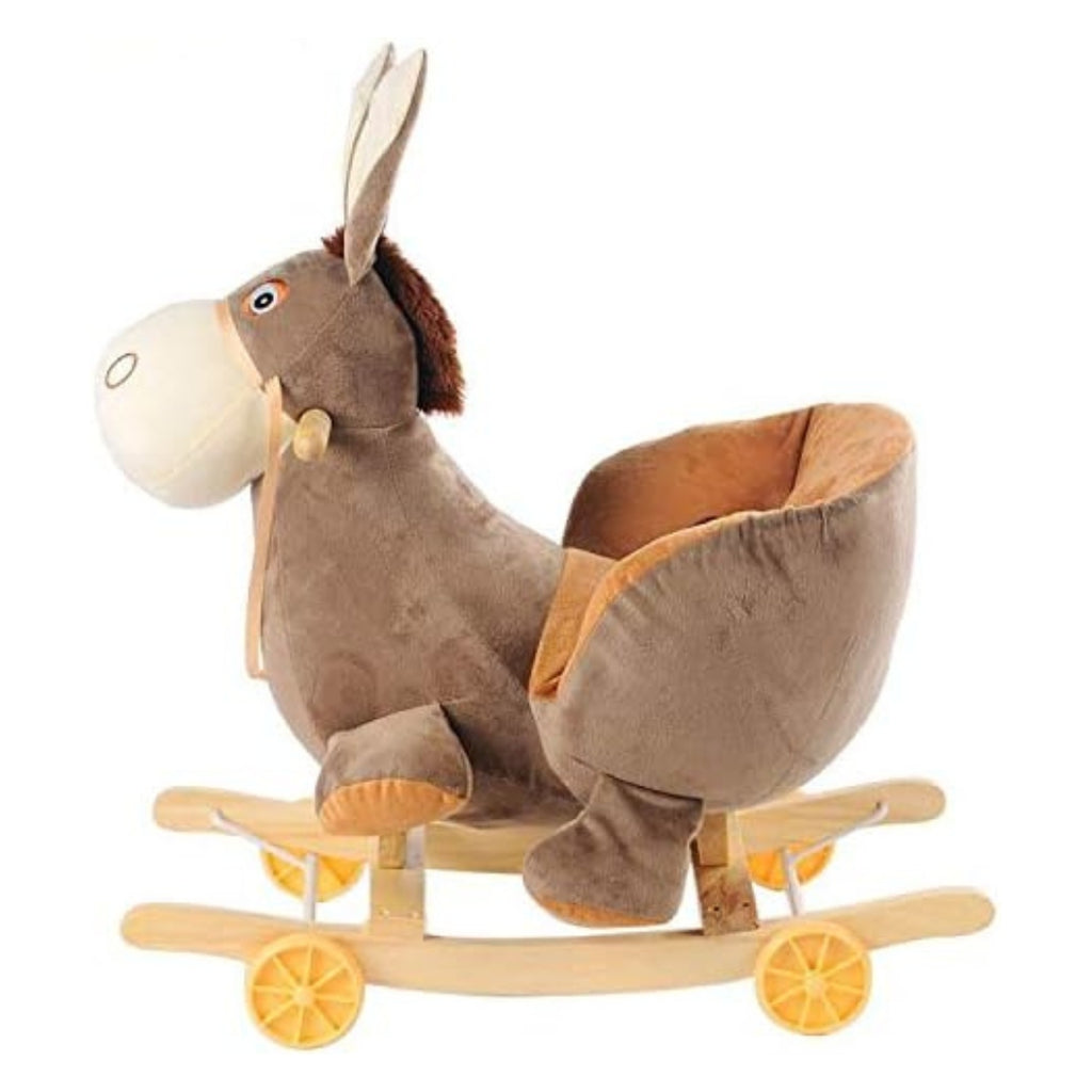 Stuffed Baby Horse with Rocking & Ride-On Functions