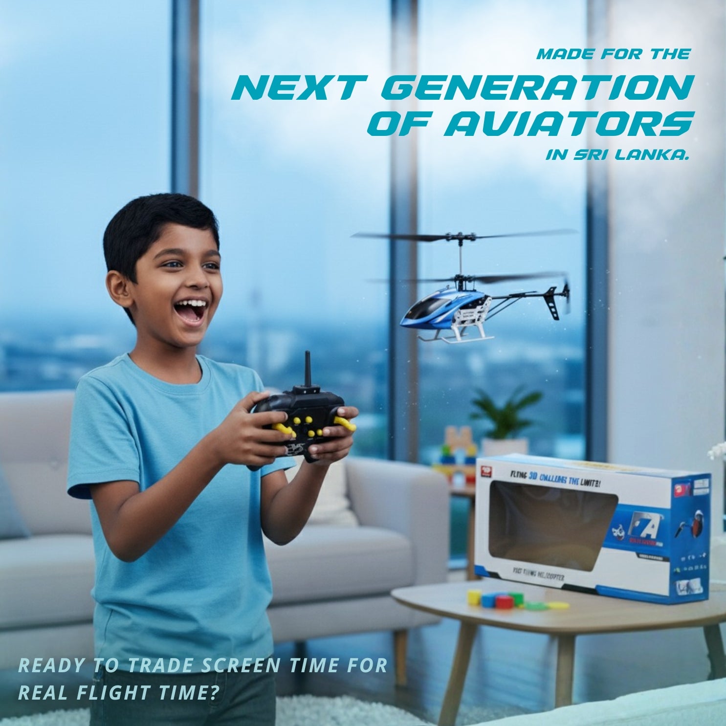 Fast Flying RC Helicopter - 3D Flight Mode with LED Lights & Wireless Remote Control