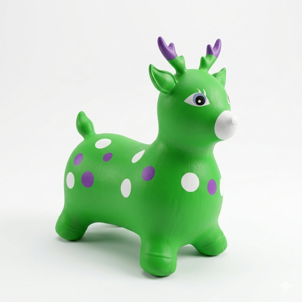 Colorful Inflatable & Soft Rubber Jumping Ride-On Animal Toy - Model RH02