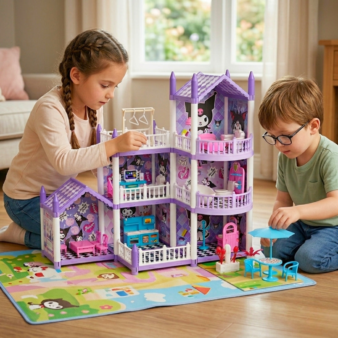 Multi-Level Garden Villa Building Kit Model GJJ-029