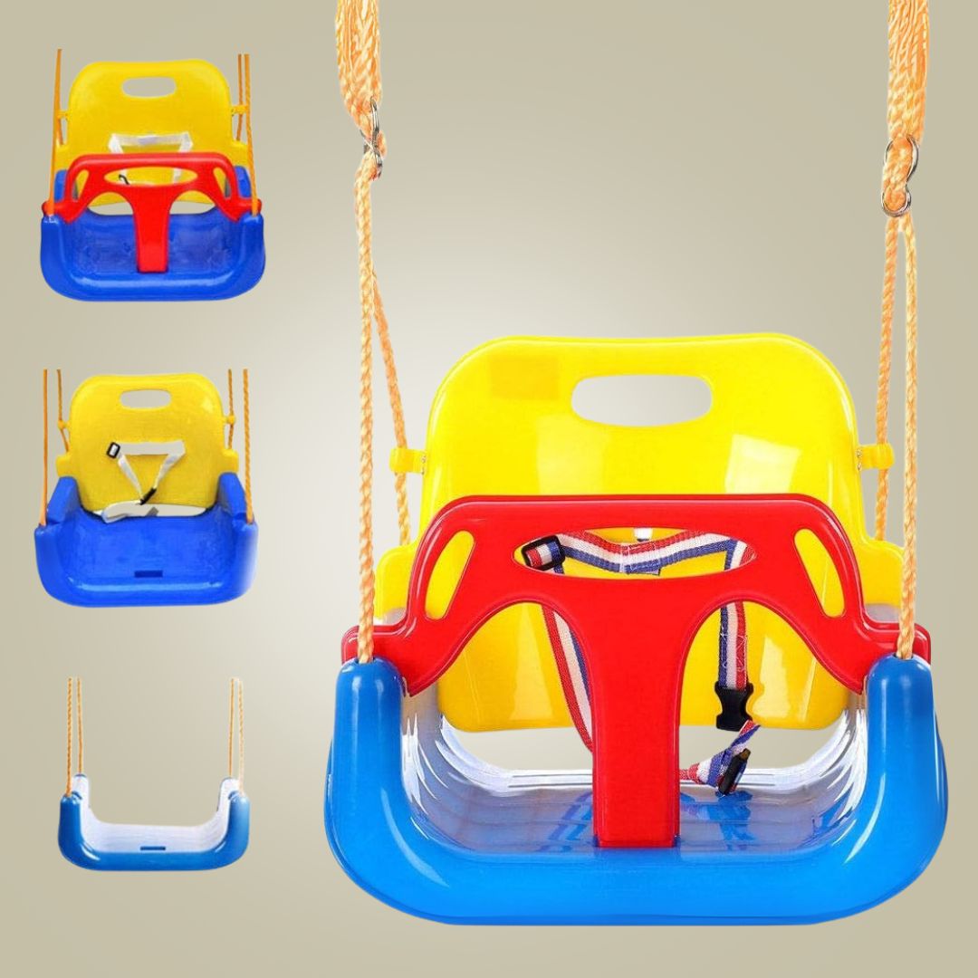 3-in-1 Baby Swing Seat with Hanging Strap for Kids