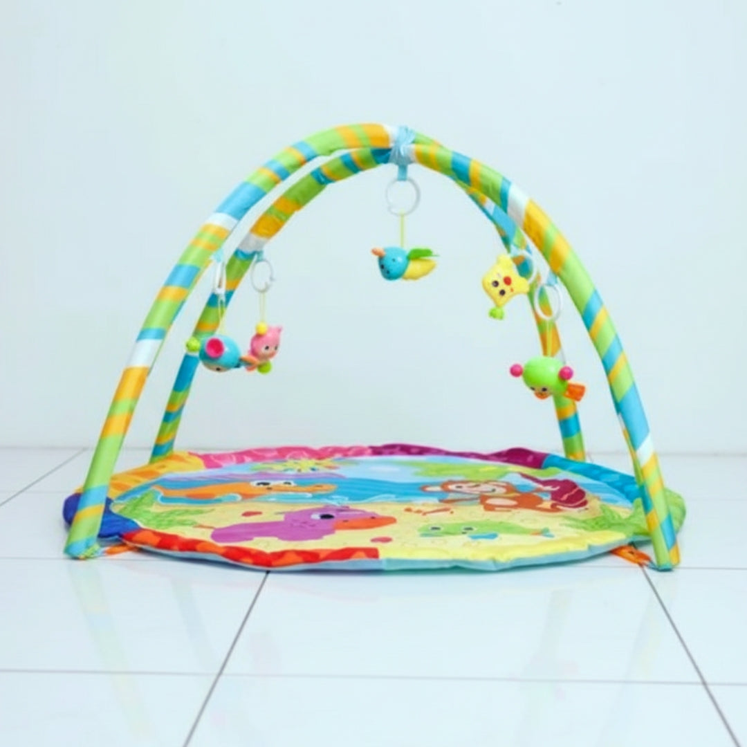 Multi-Functional Baby Play Gym Blanket with Hanging Toys
