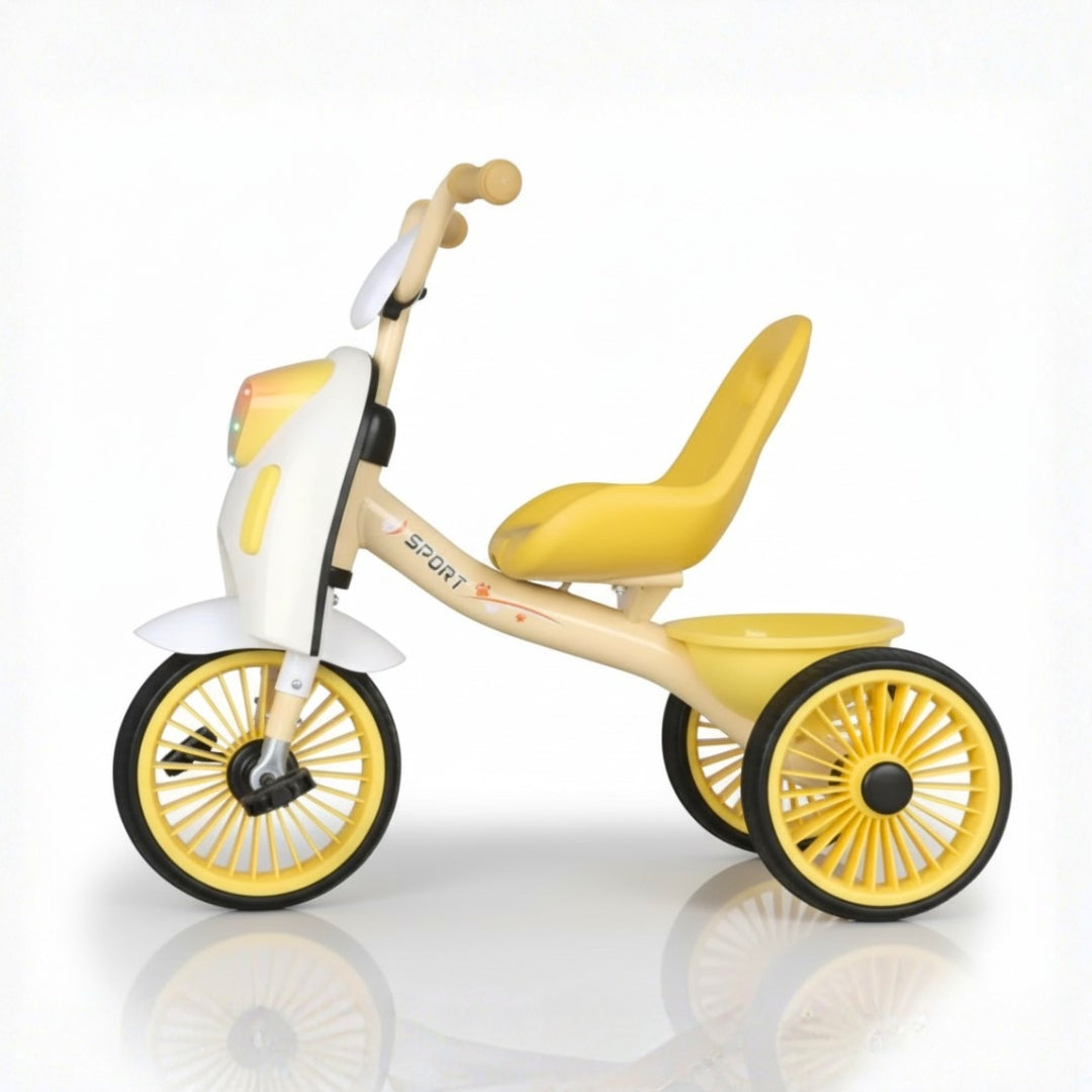 Kids Trike with Storage Basket - Model Arrow M7 - Yellow