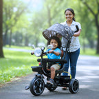 Kids Tricycle With Sun Shade & Push Handle - Model TR10058
