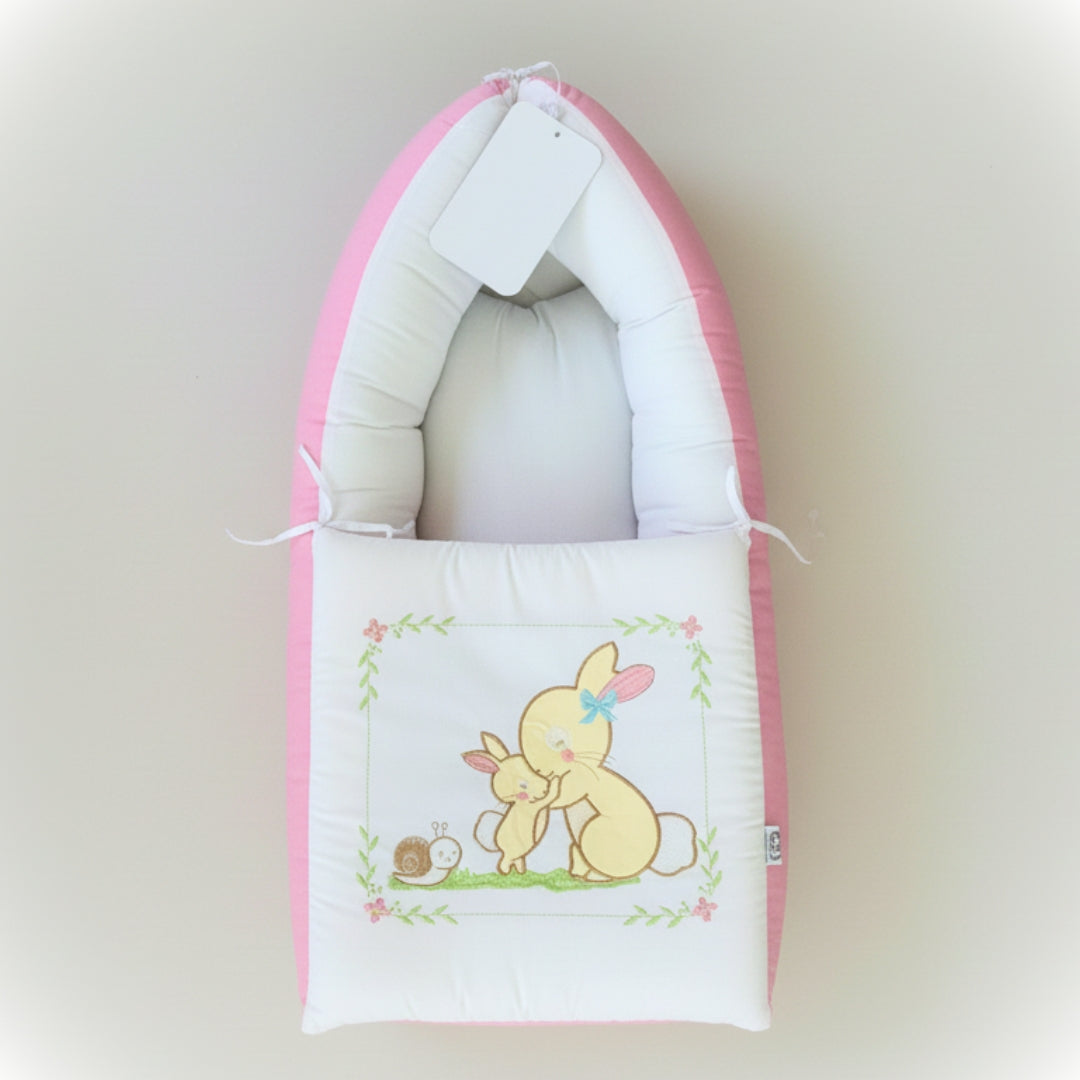 Bunny-Themed Sleeping Bag - Pink