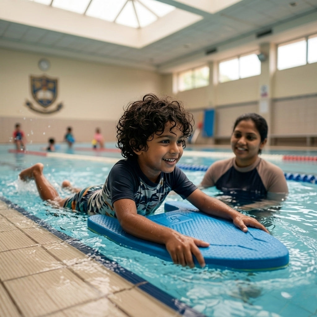 A-Shaped Swimming Practice Board - Floating Kickboard for Kids & Beginners (Model SB10)