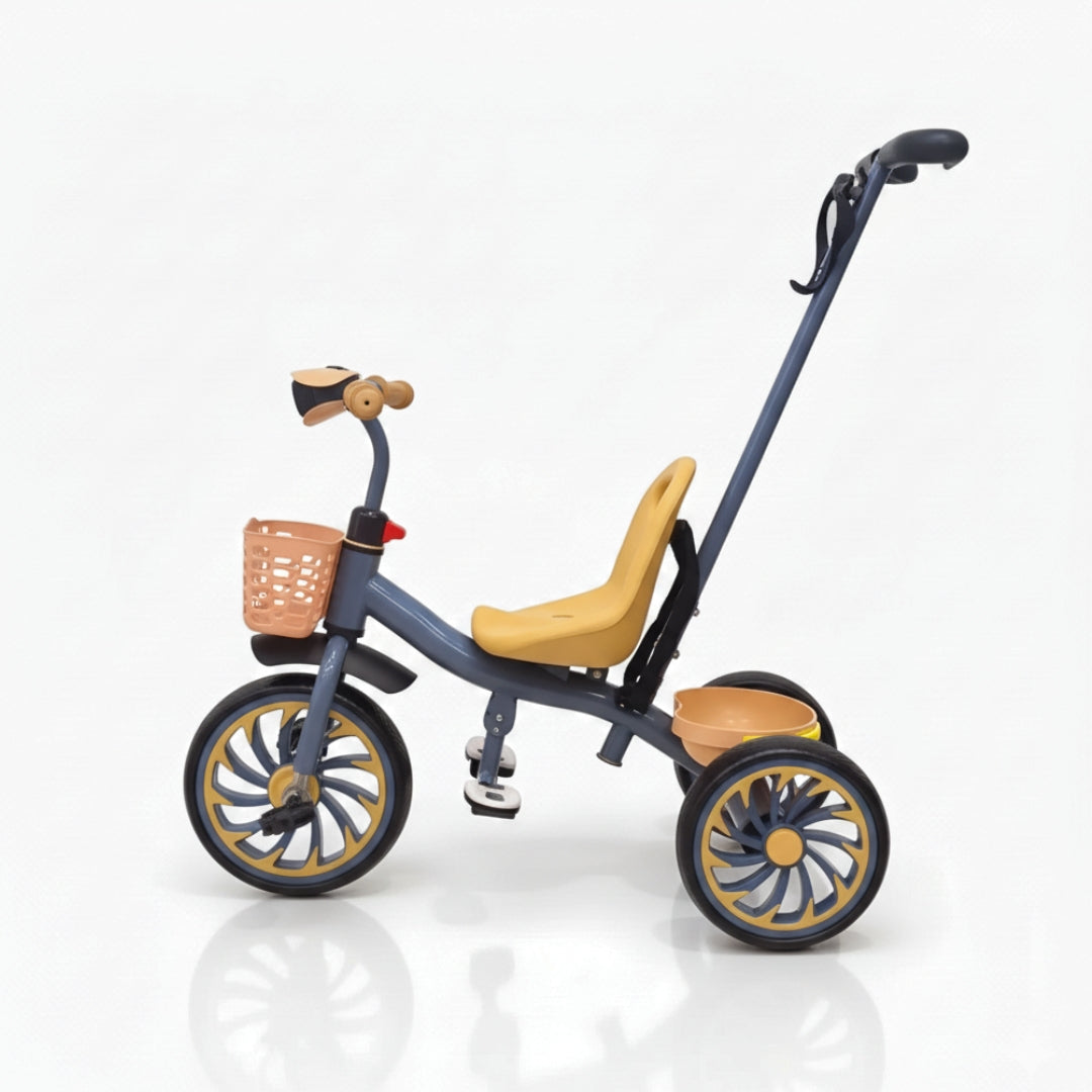 Kids Trike With Parent Push Handle - Model Arrow 208 - Grey