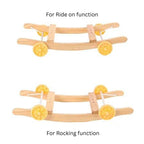 Stuffed Baby Horse with Rocking & Ride-On Functions