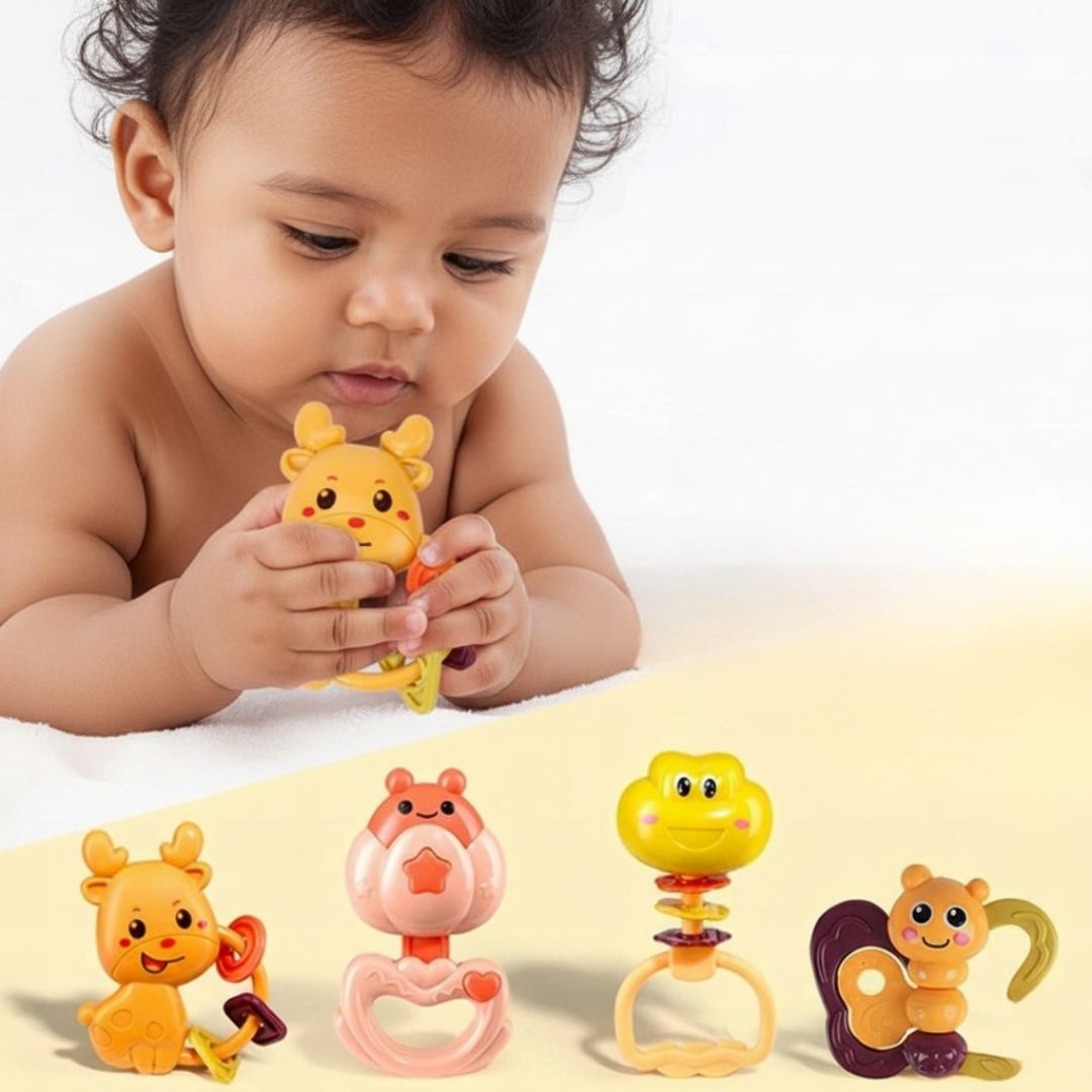 Animal-Shaped Baby Teething Toys – 12-Piece Set