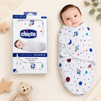 Chicco SwaddleMe Original Swaddle – Reduces Startle Reflex for Deeper Sleep | Starlight Galaxy (0-3M)
