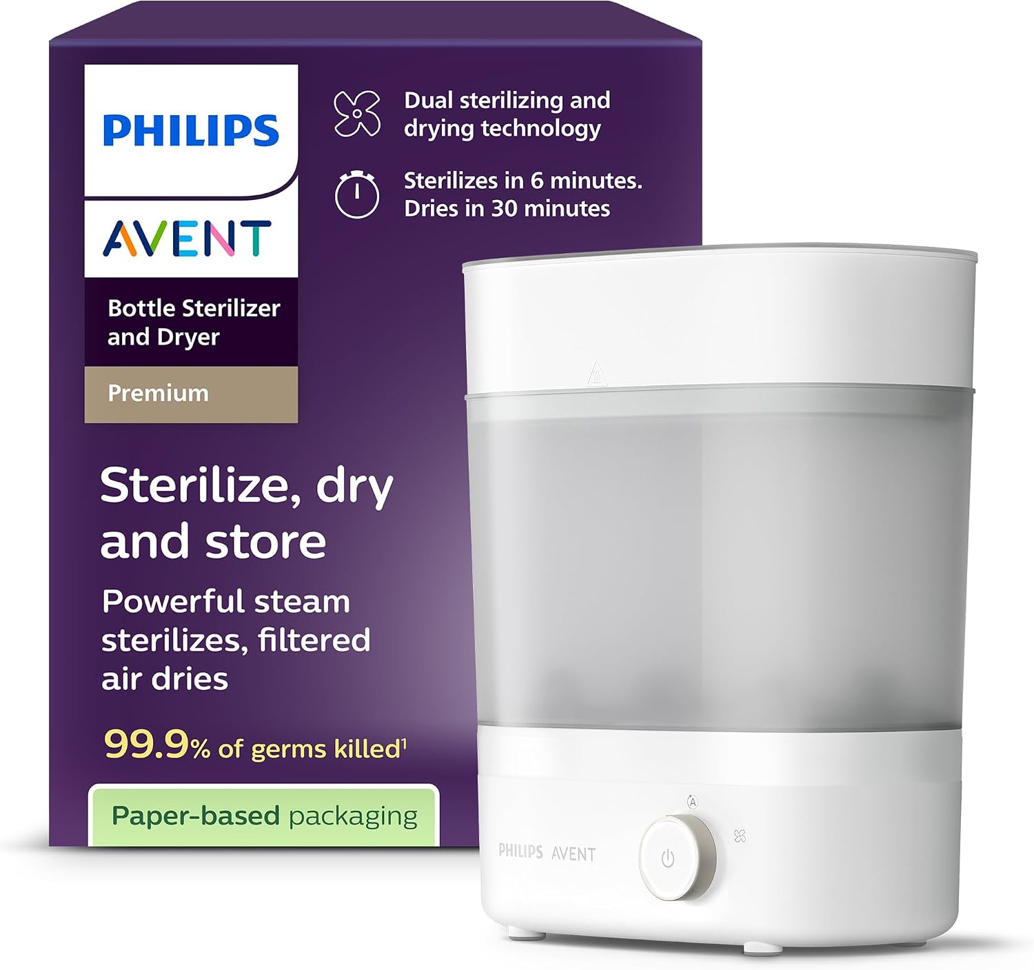 Philips Avent Premium Electric Steam Sterilizer with Dryer