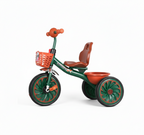 Kids Foldable Tricycle with Pedals - 3-Wheel Ride-On for Ages 2-6 Years (Dark Green) Model TR12544