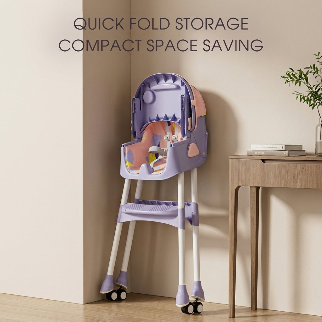 Adjustable Multifunctional Foldable Baby High Chair/Baby Feeding Chair - Model H560