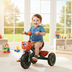 Kids Foldable Tricycle with Pedals - 3-Wheel Ride-On for Ages 2-6 Years (Dark Green) Model TR12544