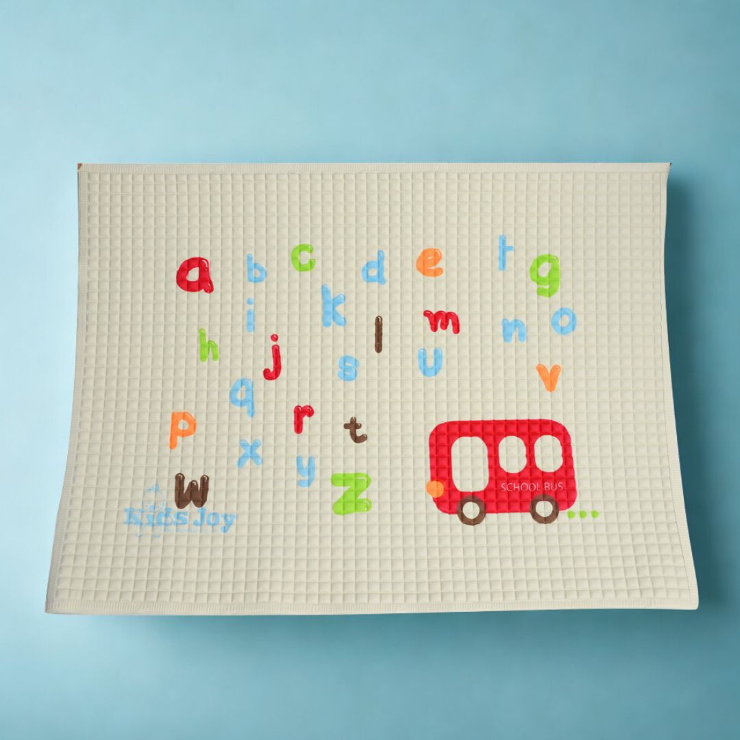 Kids Joy Air Filled Rubber Cot Sheet Printed (60 X 45)cm