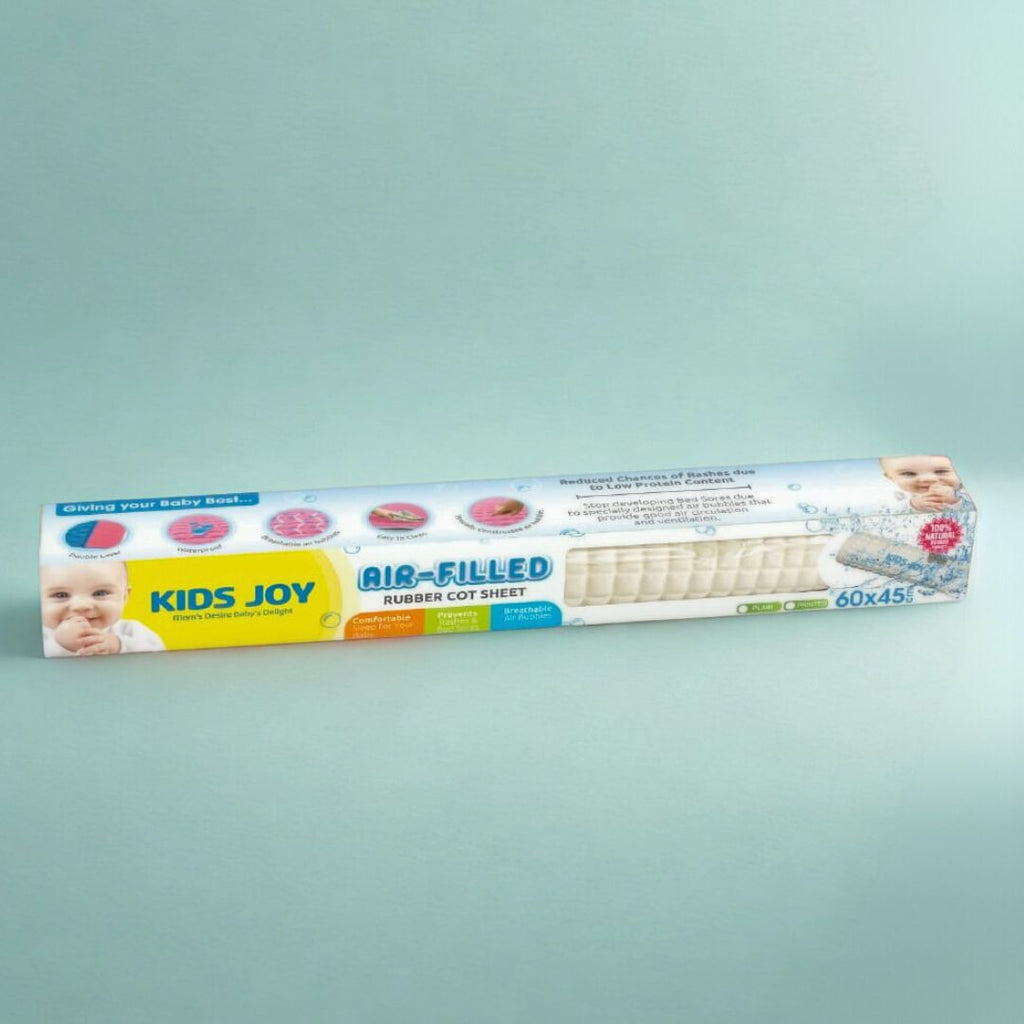 Kids Joy Air Filled Rubber Cot Sheet Printed (60 X 45)cm