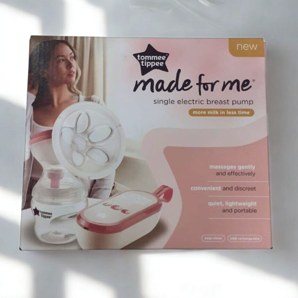 Tommee Tippee breast pump packaging on a white background